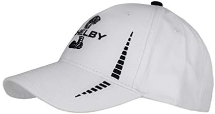 שלבי נחש כובע ביצועים לבן עם הגנת UV | מוצר של Shelby® מורשה רשמי | מתכוונן, בגודל אחד מתאים לכל | סגירת וו